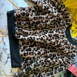 wild fable (target) cheetah pint sweater